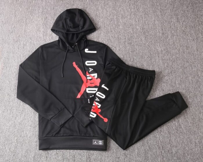 Conjunto Jordan Preto Com Capuz