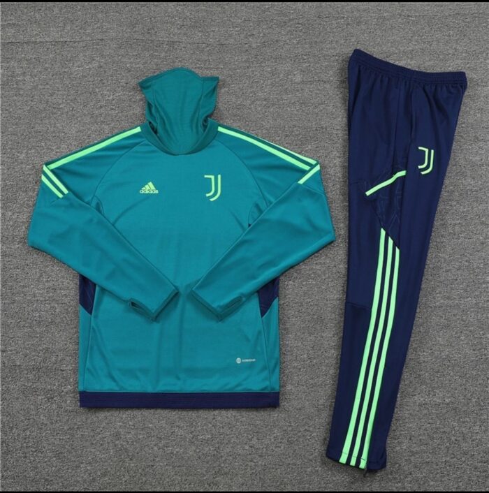 Conjunto da Juventus Verde / Gola alta + encaixe de dedos