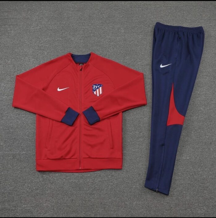 Conjunto do Atletico de Madrid Vermelho e azul